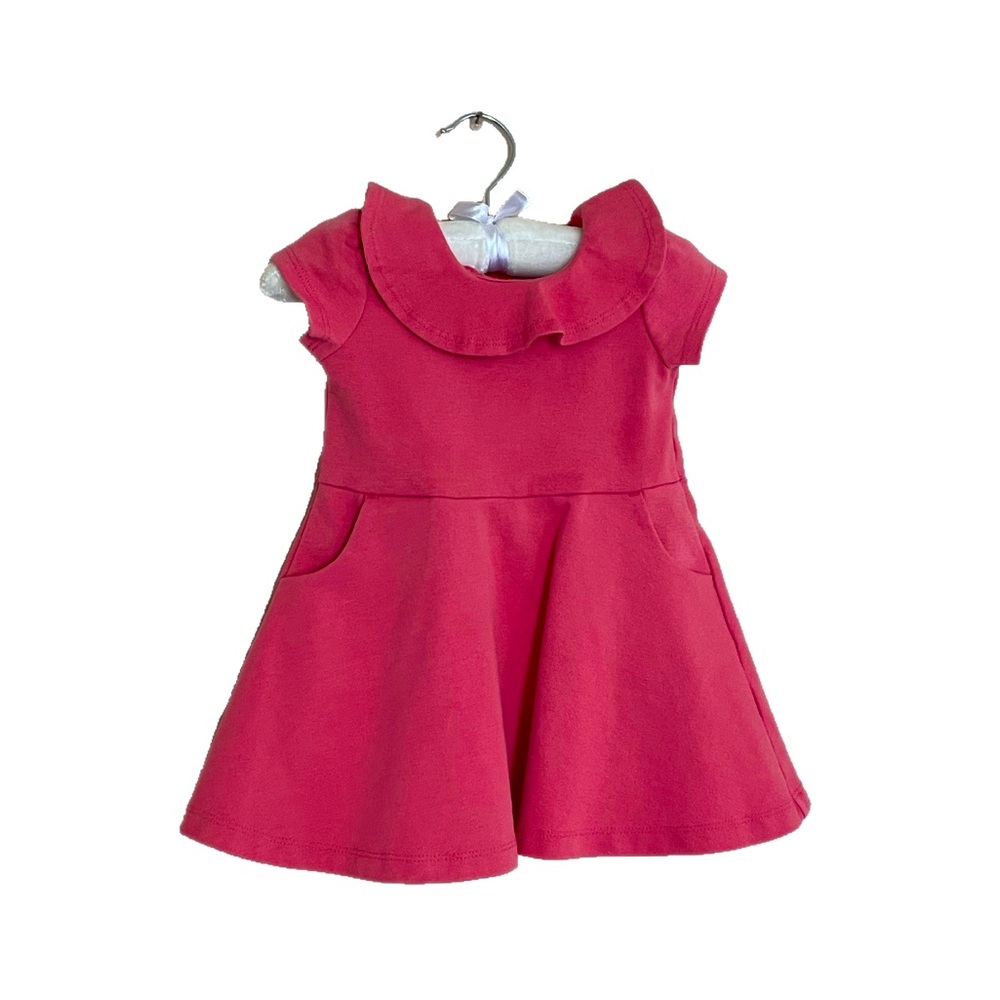 Janie and Jack dress with pockets & collar pink